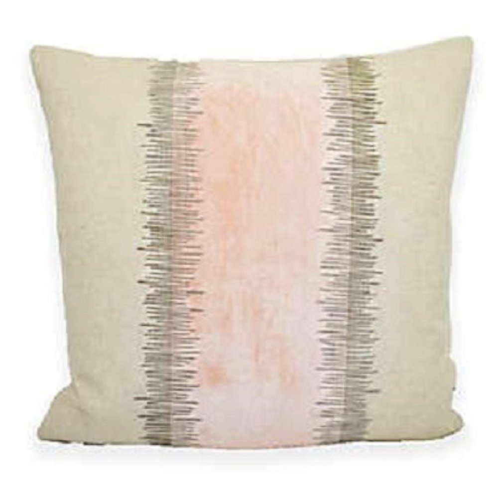 NWT Blush Velvet Stripe Throw Pillow